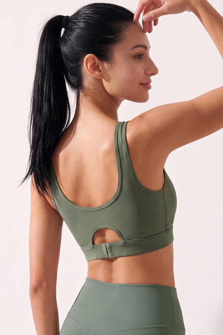 Zelocity Medium Impact Quick Dry Sports Bra - Four Clover Leaf — image 3